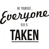 Rienda Libre Graphics - Decomural Be Yourself Inspirational Ws-19688