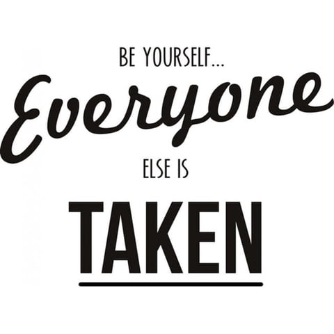 Rienda Libre Graphics - Decomural Be Yourself Inspirational Ws-19688