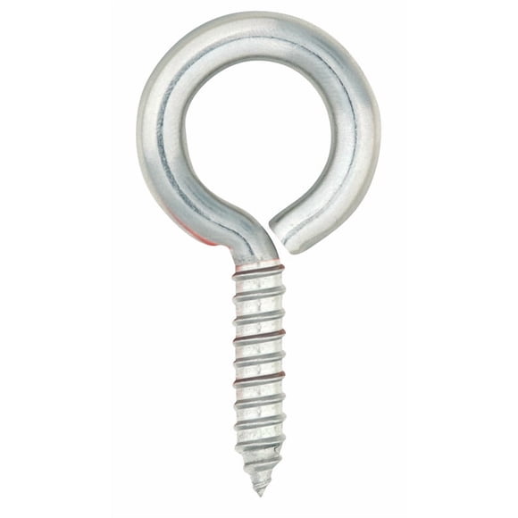 Ojo de tornillo Hampton de acero inoxidable pulido, 200 kg, paquete de 10