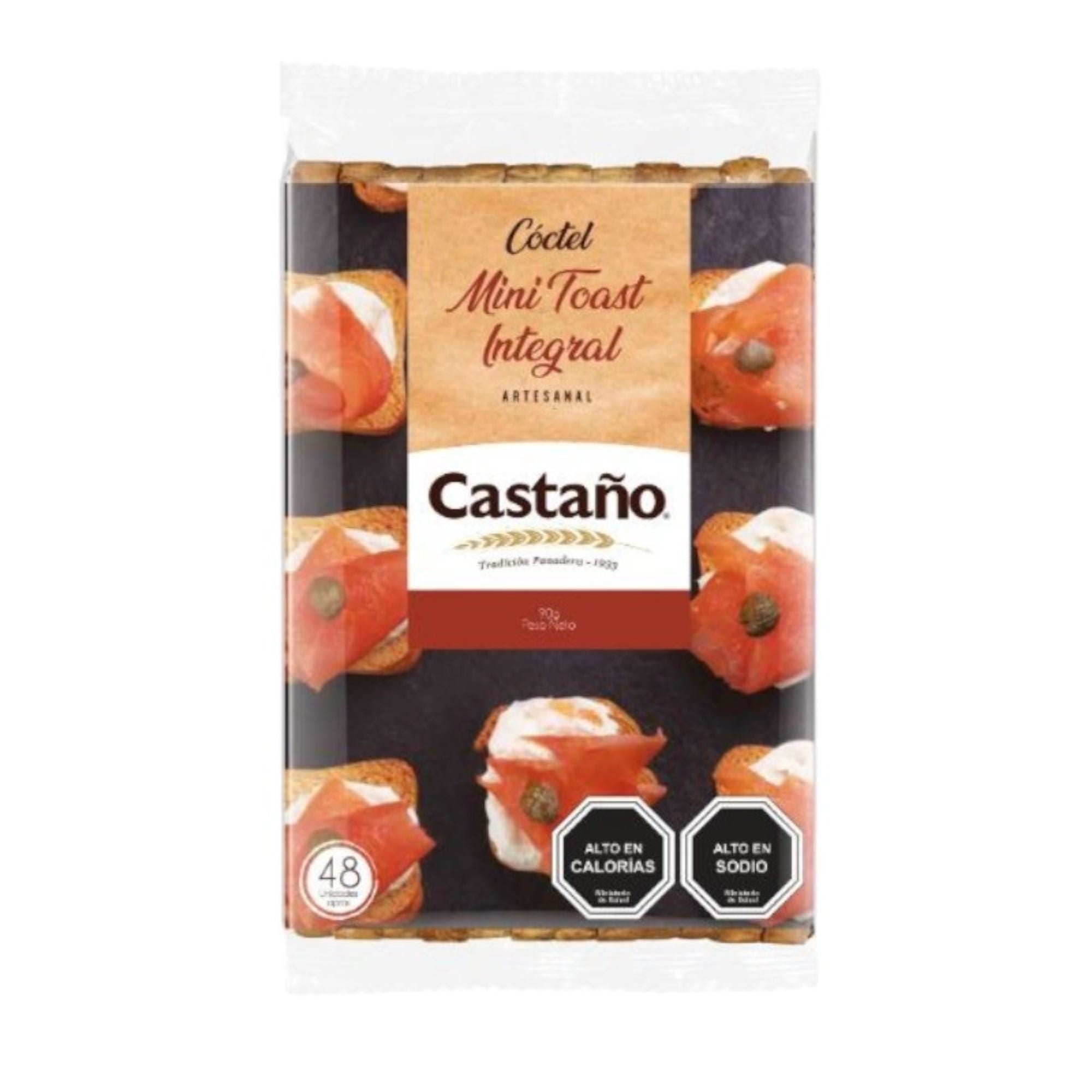 Mini Toast Integral Bolsa 90 g Castaño