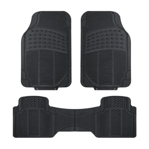 Click Ventas - Set 3 Alfombra Piso De Goma Antideslizantes Auto Vehiculo