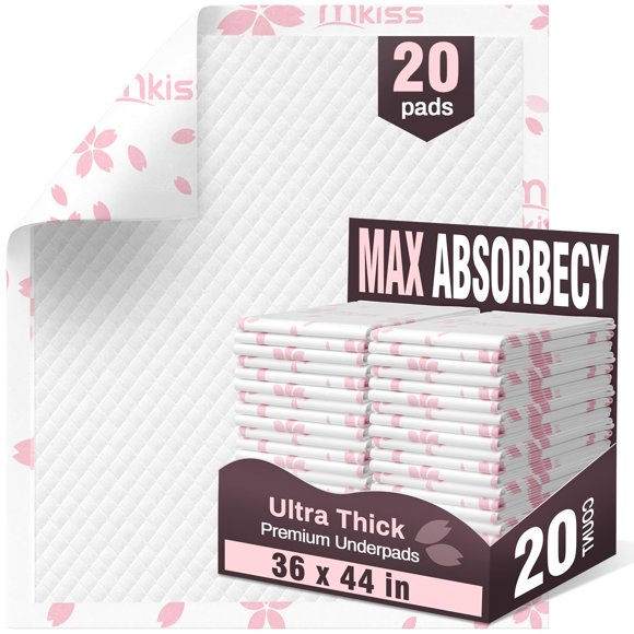 Almohadillas para incontinencia MKISS, resistentes, 36 x 44 cm, 20 unidades