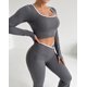 thumbnail image 5 of Conjunto Yoga Mujer Flare Líneas Estilo Moderno - YJ320, 5 of 5