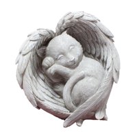 Ioensy - Estatua Conmemorativa Para Mascotas, Colección De Resina, Estatua De Jardín Para Decoración De Exteriores Y Patio Trasero, Gato