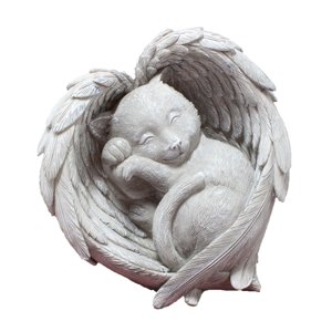 Ioensy - Estatua Conmemorativa Para Mascotas, Colección De Resina, Estatua De Jardín Para Decoración De Exteriores Y Patio Trasero, Gato