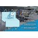 thumbnail image 3 of Funda impermeable para asiento de auto para perro Bulldogology, gris, para banca, 3 of 7