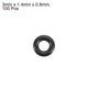 thumbnail image 2 of 100 piezas de anillos de goma nitrilo negro de 3mm x 0.8mm NBR para sellado de aceite, 2 of 5
