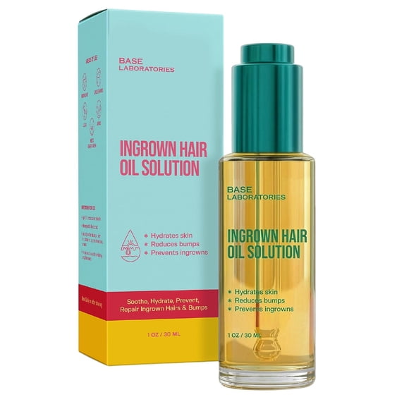 BASE LABORATORIES Ingrown Hair Treatment Oil, After Shave Serum