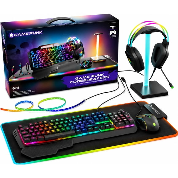 Paquete Gamer GAME PUNK Codebreakers Mecánico RGB