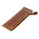thumbnail image 4 of Bolso De PU Clásico Con Cremallera, Estuche Para Lápices, Para Estudiantes, Viajes, Oficina, Marrón, 4 of 5