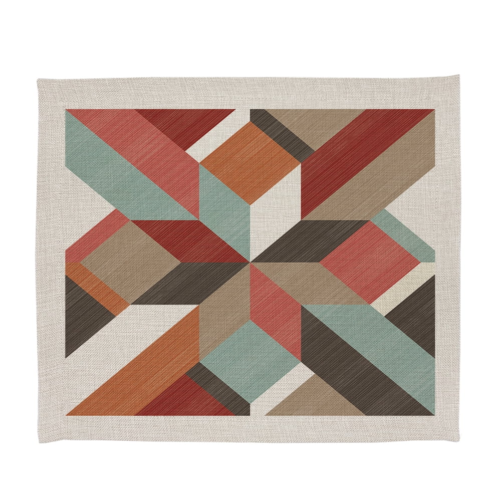 Tuyo Print - Set 4 Individuales Linet Natural Terrazo