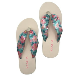 Samia - Sandalias Mujer Estampado Flores 36