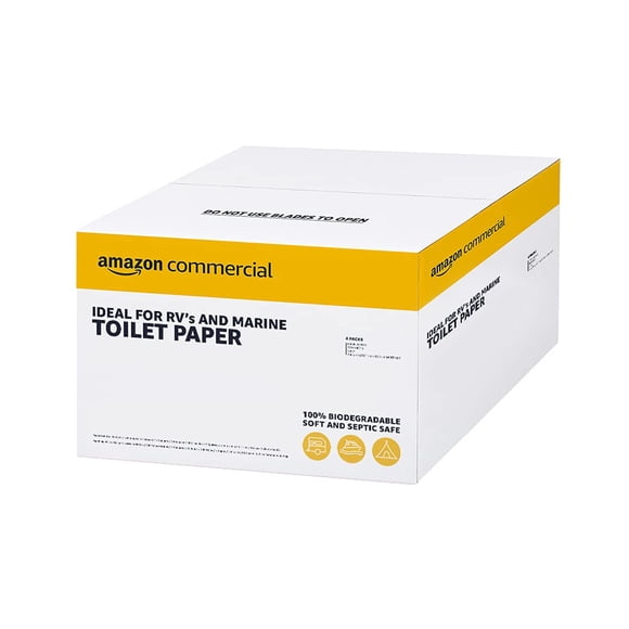 Papel higiénico AmazonCommercial, certificado FSC, 2 capas, 24 rollos
