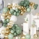 thumbnail image 1 of Kit con forma de arco de globos Archloon, color verde salvia, 150 unidades, para decoración de fiest, 1 of 7