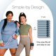 thumbnail image 4 of Pesas de muñeca y tobillo Bala Brazles de 1,4 kg (mar) para mujeres y hombres, 4 of 6