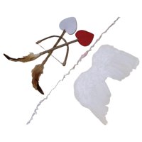 Magideal - Accesorios De Fotografía Para Recién Nacidos, Trajes De Niña Con Alas De Ángel Blanco Con Tocados, Accesorios Para Fotos, Telón De Fondo, Disfraz De