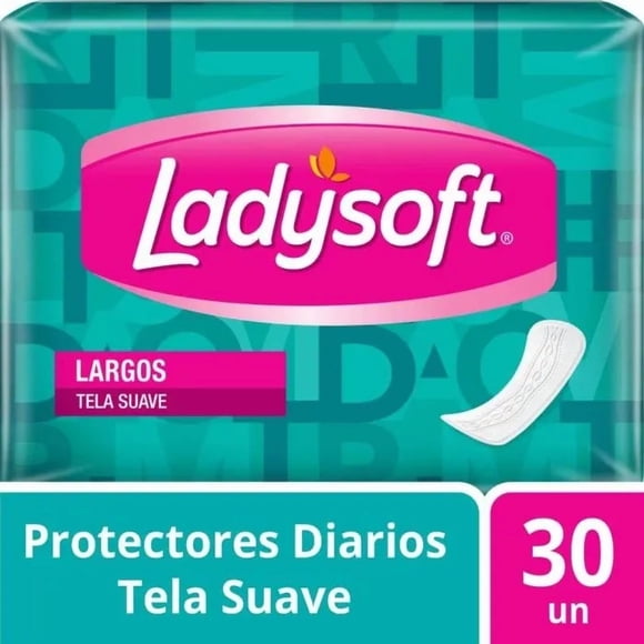 Protectores Diarios Largos Tela Suave x 30 Unidades