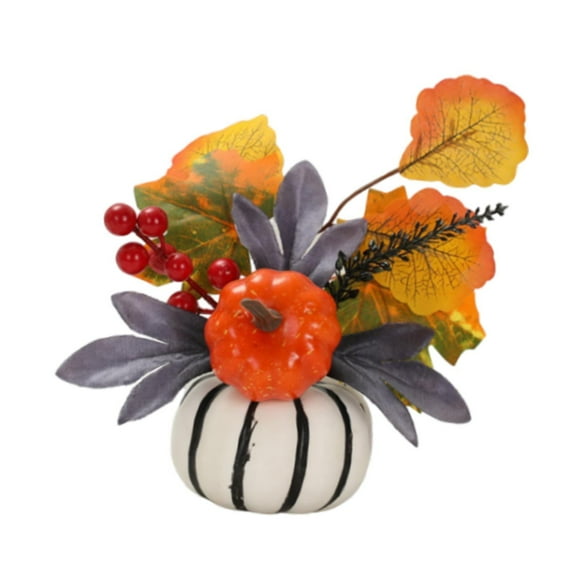 Adorno De Escritorio De Calabaza, Centro De Mesa, Obra De Arte Para Escritorio De Cocina, Estilo Calabaza De Halloween C