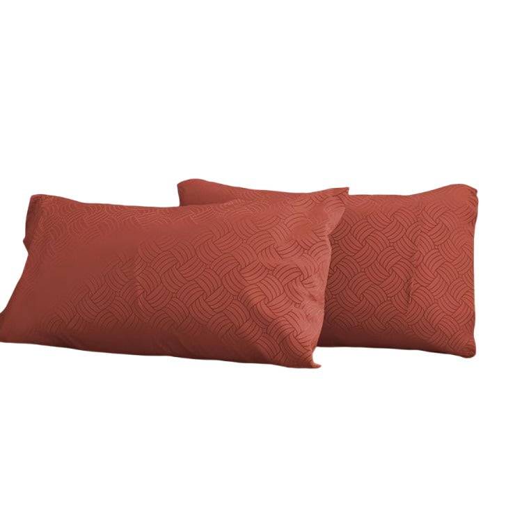 Doral Juego De Sábanas Embossed 1,5pl Terracota