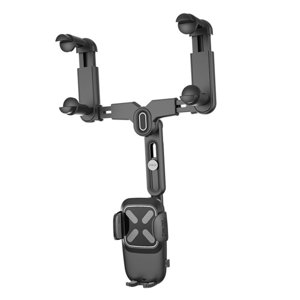 Magideal - Soporte Telefónico De Espejo De Regreso, Soporte Para Teléfono De Automóviles Multifuncional De 360 Degree, Fácil De Usar, Retráctil, Retráctil, Para Veh