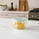 thumbnail image 2 of Set 3 Contenedores Hermeticos Allegra Vidrio 210mL Cuadrado, 2 of 3