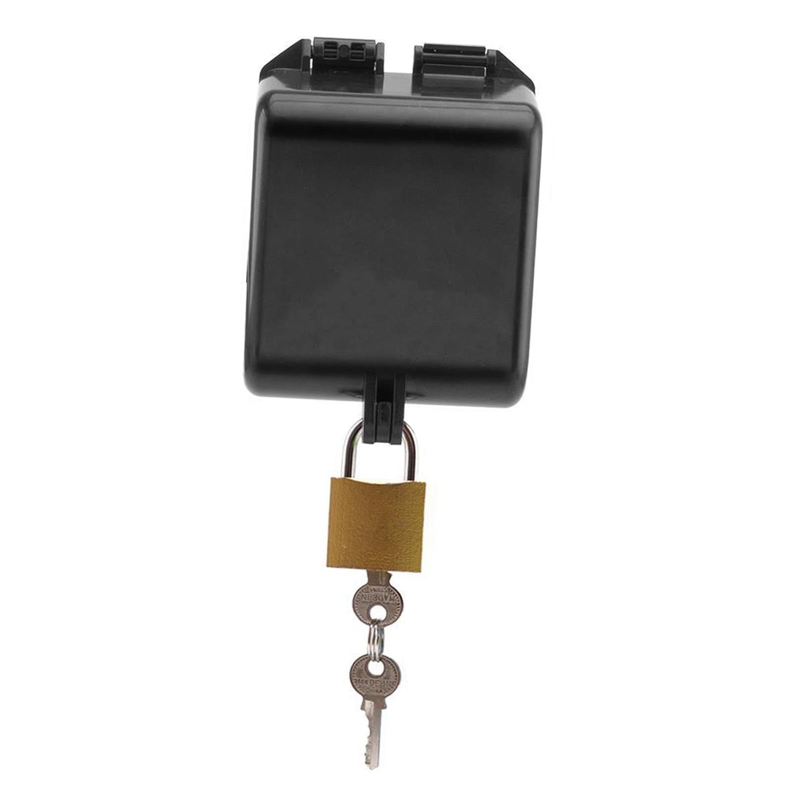 Ioensy - Cerraduras Para Grifos De Agua, Candado Multifuncional Para Grifos, Para Parques, Jardines, Campos Al Aire Libre, Color Negro