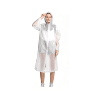Genérico - Portátil Capa Poncho Para La Lluvia 100% Impermeable Duro 2P, Blanco