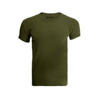 Snix - Polera Rib Infantil Cuello V Verde Musgo Talla 10