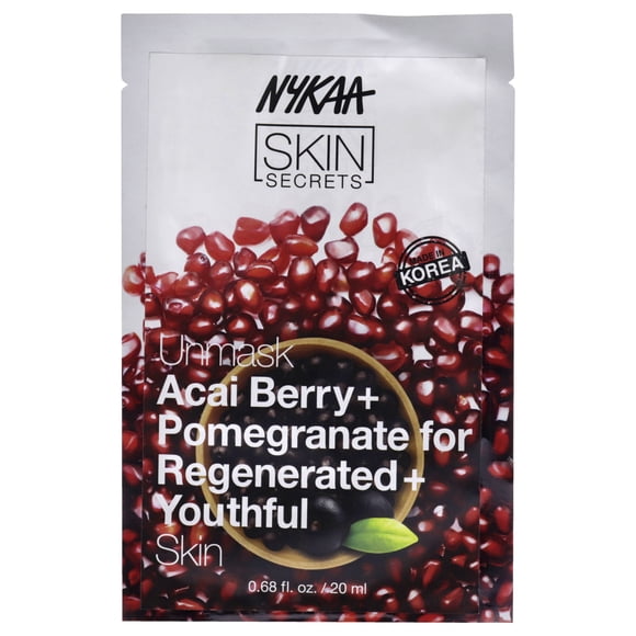 Mascarilla Facial Nykaa Naturals Skin Secrets Acai Berry y Granada 1 Mascarilla Mujer