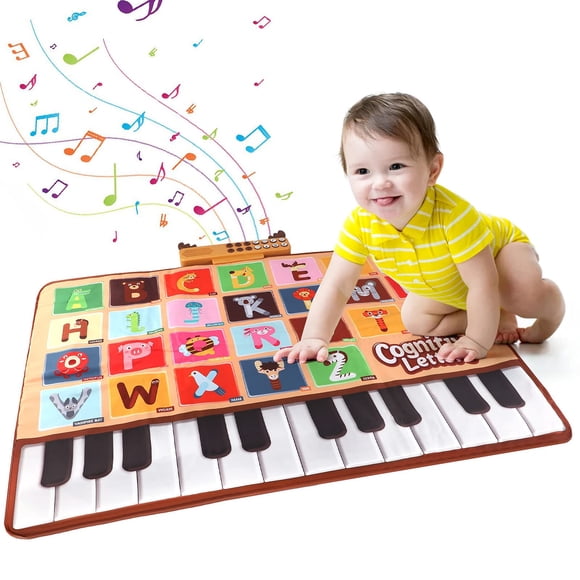 Piano Mat Bluejay Baby, juguete de aprendizaje con teclado musical para bebés de 1 a 3 años