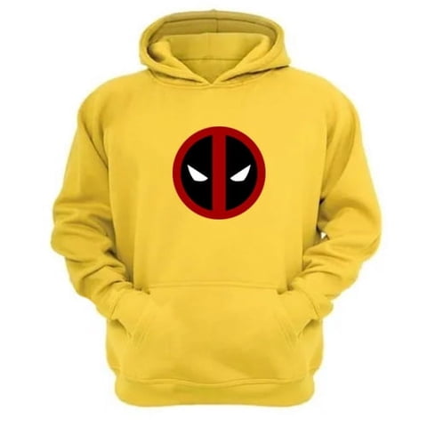 Genérico - Polerón Canguro Superhérore Inmortal Amarillo Talla M Unisex