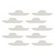 thumbnail image 1 of 10 Piezas De Almohadillas De Sudor De Cuello Desechables Cuello Almohadilla De Cuello Autoadhesiva Blanco, 1 of 5