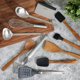 thumbnail image 2 of Juego de Utensilios Babish 11 Piezas de Madera de Teca y Acero Inoxidable, 2 of 5