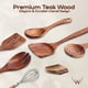 thumbnail image 2 of Juego de utensilios de cocina de madera WOODLANDS USA de teca, 7 piezas, 2 of 8