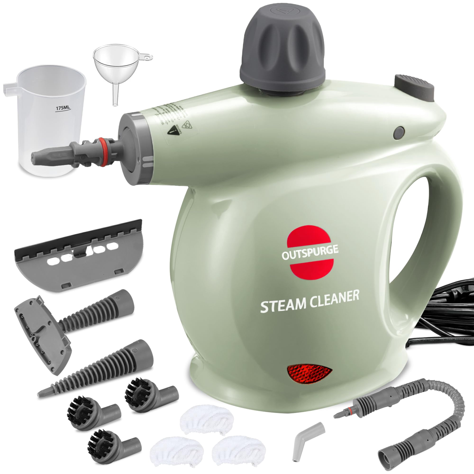 Limpiador A Vapor Portátil Outspurge Pressurized 350 Ml Green