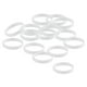 thumbnail image 1 of 15 Piezas / paquete Pulseras de silicona simples Pulseras de goma de moda Blanco, 1 of 2