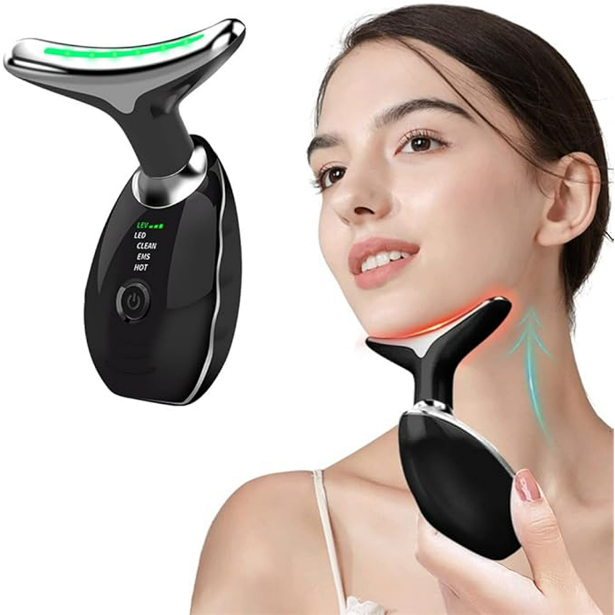 Veatool - Masajeador Facial Cuello Antiarrugas Masajeador De Belleza Para Estirar Y Levantar La Piel Masajeador De Vibración De Piel Anti