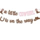 thumbnail image 1 of Banner Cowgirl Baby Shower Una pequeña vaquera está en camino, rosa, 1 of 6