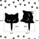thumbnail image 5 of Adornos de gato negro de metal para jardín, decoración artística de granja, decoración para exteriores, regalo ideal para amantes de los gatos, juego de 2 siluetas de animales., 5 of 6