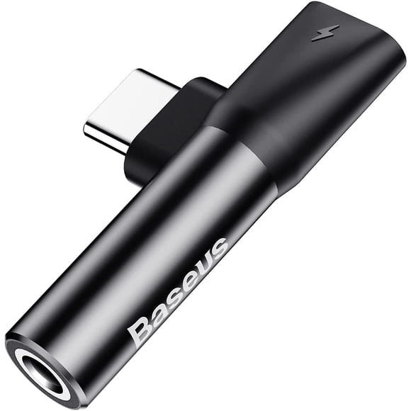 Adaptador Tipo C a Jack 3,5 mm - Negro (Negro) - Baseus