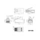 thumbnail image 3 of Conectores RJ45 W-NECTOUN Cat5e Pass Through, paquete de 100, 3 of 7