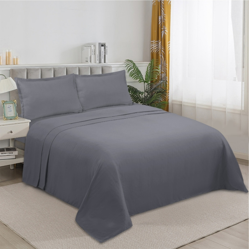 Juego De Sabanas 100% Algodón De 1.5 Plazas + 1 Funda Para Almohada 50X70Cm