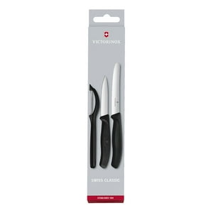 Victorinox - Set Cuchillos Swissclassic Negro+Pelador