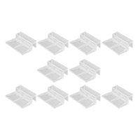 Magideal - 10 Uds. De Red Para Acuario, Clip Fijo, Abrazadera De Red Acrílica Para Acuario, Bricolaje, Soporte De Cubierta Fija De Vidrio Antigrietas Resistente 10Mm
