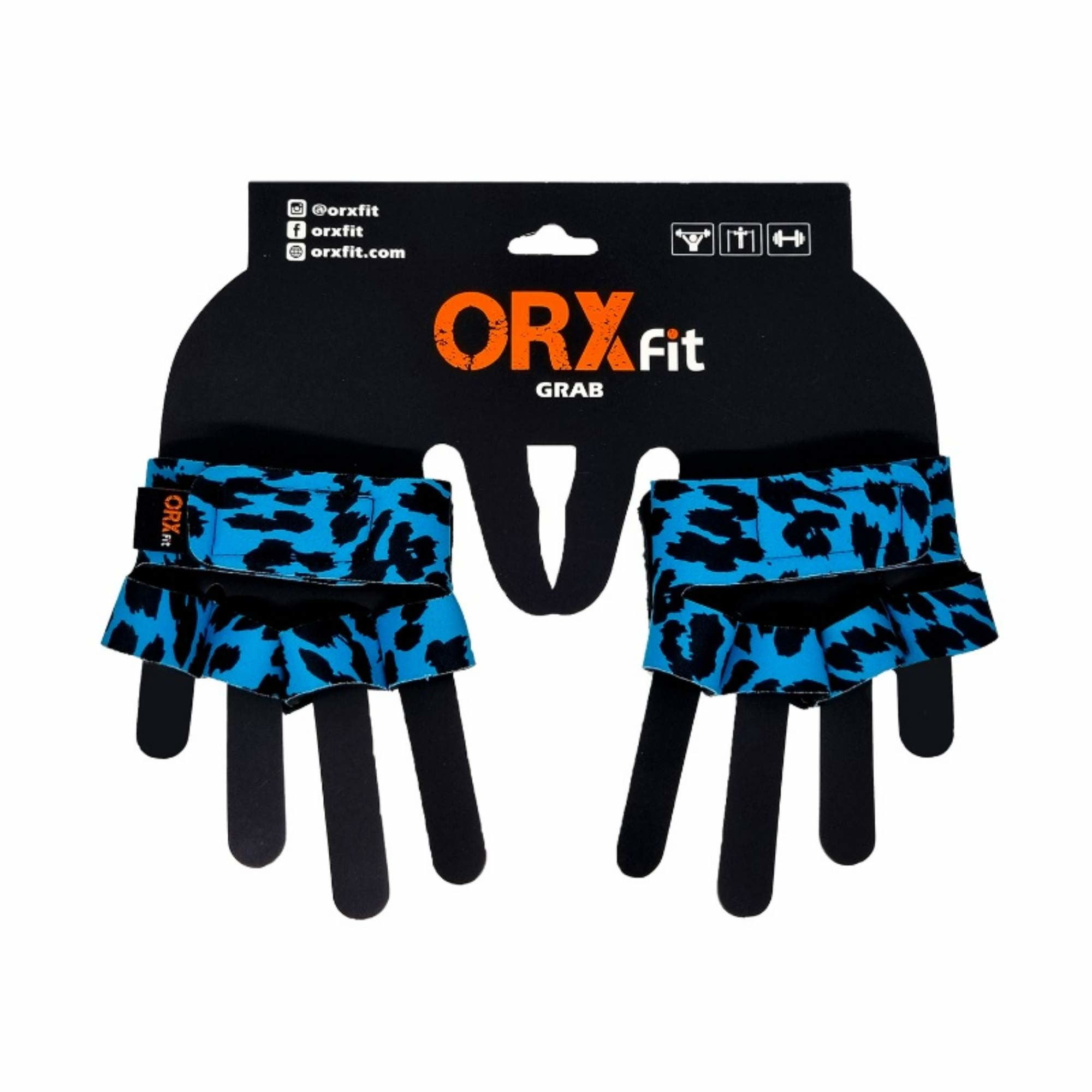 Orxfit - Guantes Grab Mujer Print Turquesa
