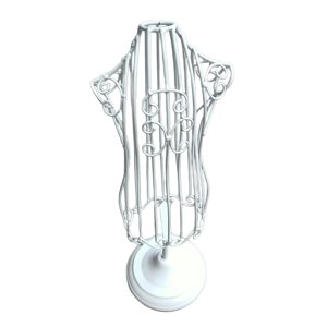 Ioensy - Soporte De Exhibición De Ropa De Perro De Metal Perchas De Soporte Vestido De Mascota Modelo Tienda Blanco