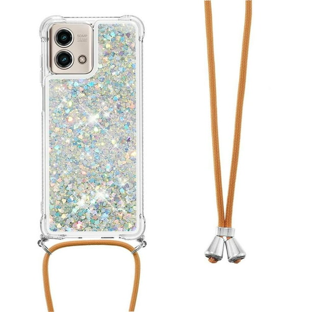 Funda FOXDOCK para Motorola Moto G Stylus 5G 2023 con Cuerda Ajustable, Brillo Líquido, Protección Antigolpes y Lente – Ideal para Regalo