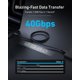 thumbnail image 3 of Cable Anker Prime Thunderbolt 4 de 1 m, 240 W, 40 Gbps, 3 of 7