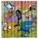 thumbnail image 1 of Cortina de ducha con volumen de Hora de Aventuras, juego de cortina de baño con ganchos, tamaño 66 x 72 pulgadas, 1 of 3