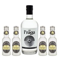 Pack Gin Praga Dry 700Cc + 4 Fentimans Tonic Water